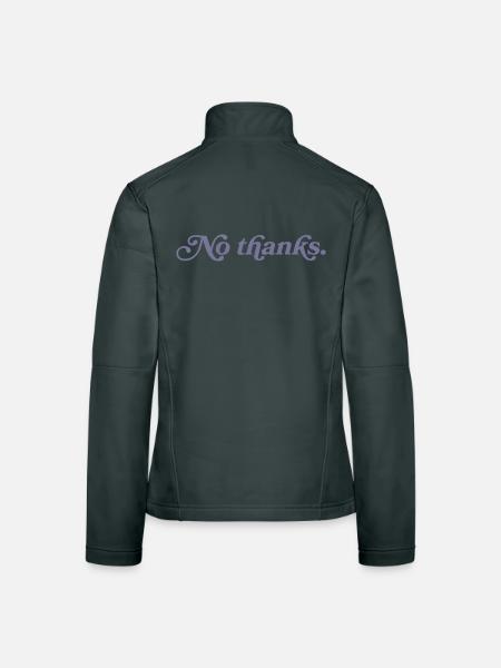 Nein, danke. - Frauen Softshelljacke - Rot - Hinten