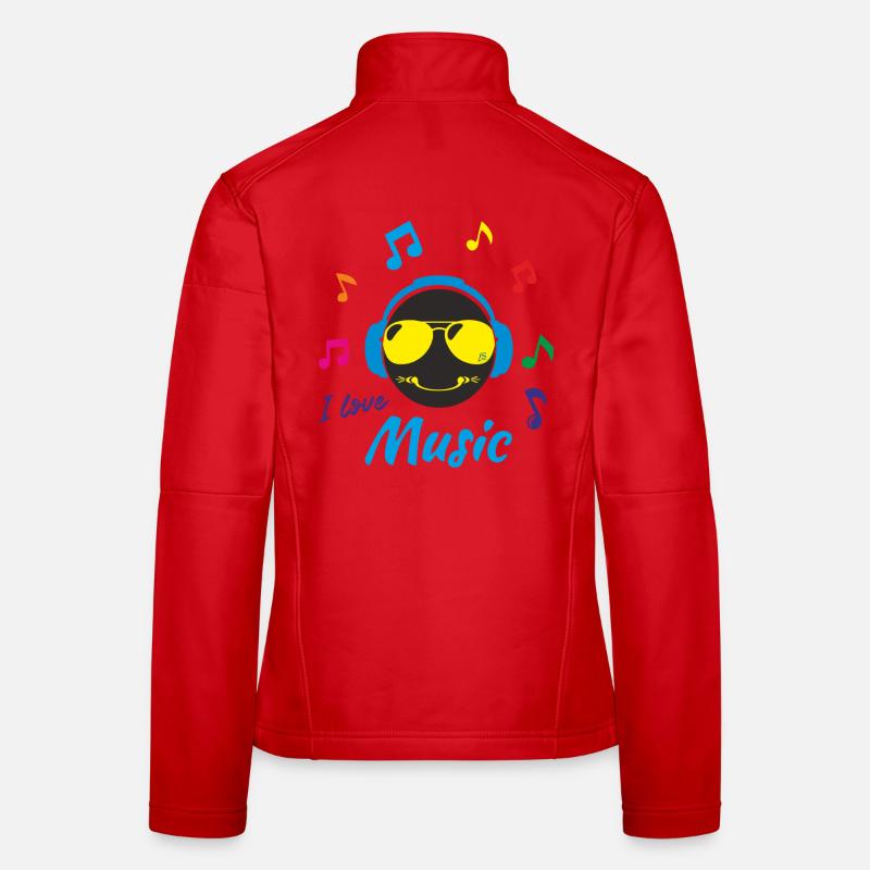 I love Music - Women's Softshell Jacket - red