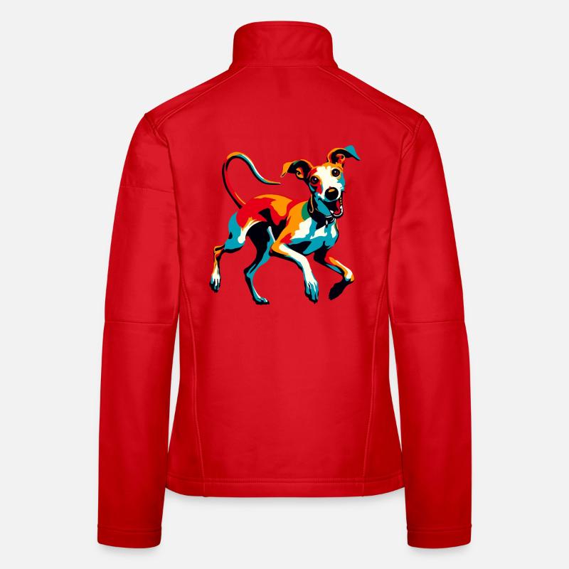 Silly Galgo Nr6 - Frauen Softshelljacke - Rot