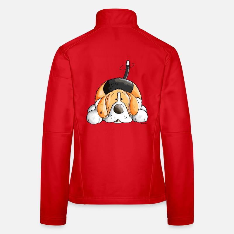 Verträumter Beagle Frauen Softshelljacke