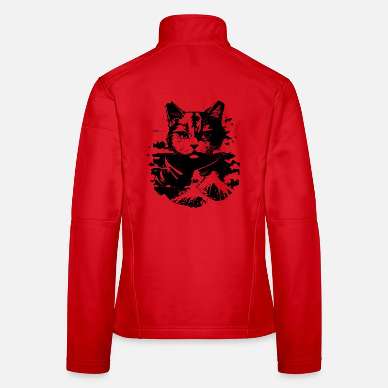Look d’anime de chat Veste en tissu softshell Femme