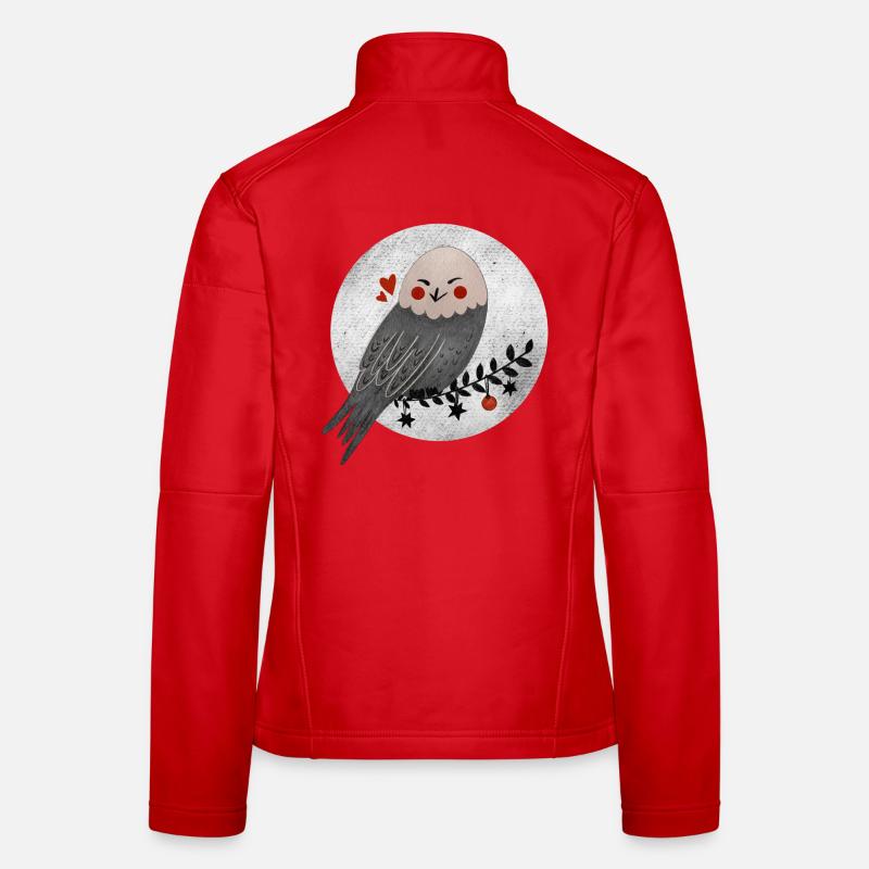 Weihnachtliche Eule Frauen Softshelljacke