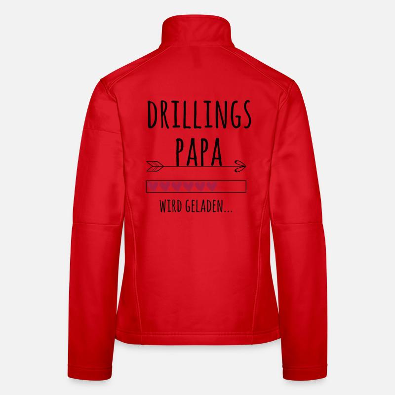 werdender Drillingspapa Schwangerschaft Drillinge Frauen Softshelljacke