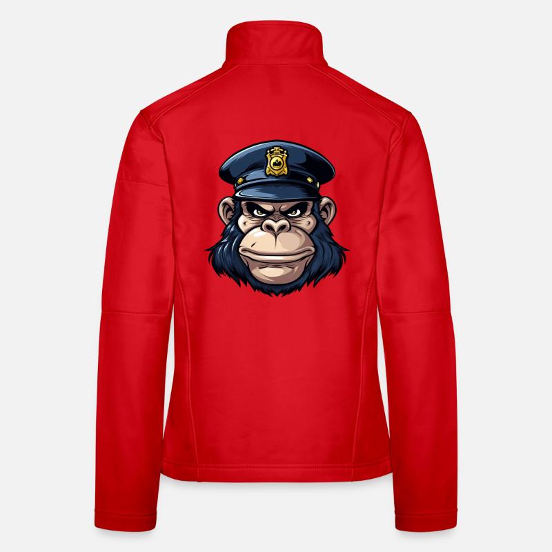 Monkey Policeman Women's Softshell Jacket