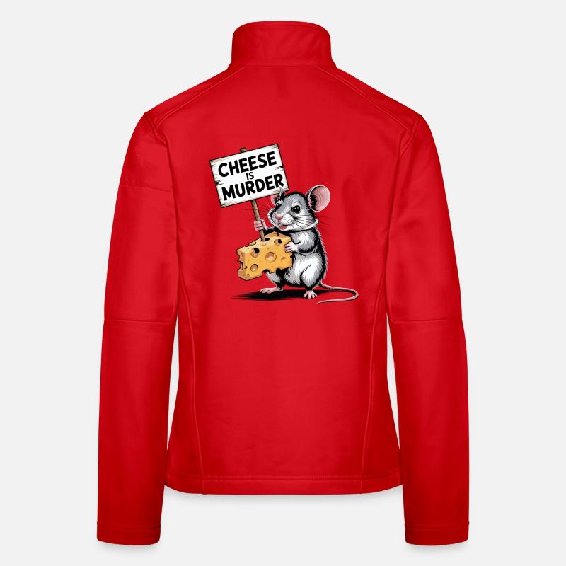 Cheese Is Murder Mouse Women's Softshell Jacket