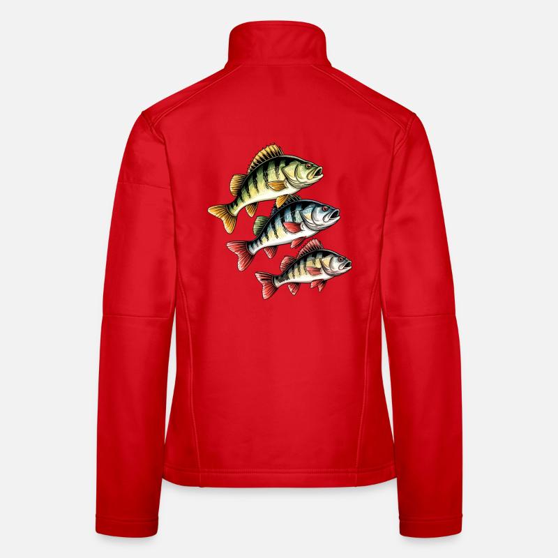 Pêche à la perche Veste en tissu softshell Femme
