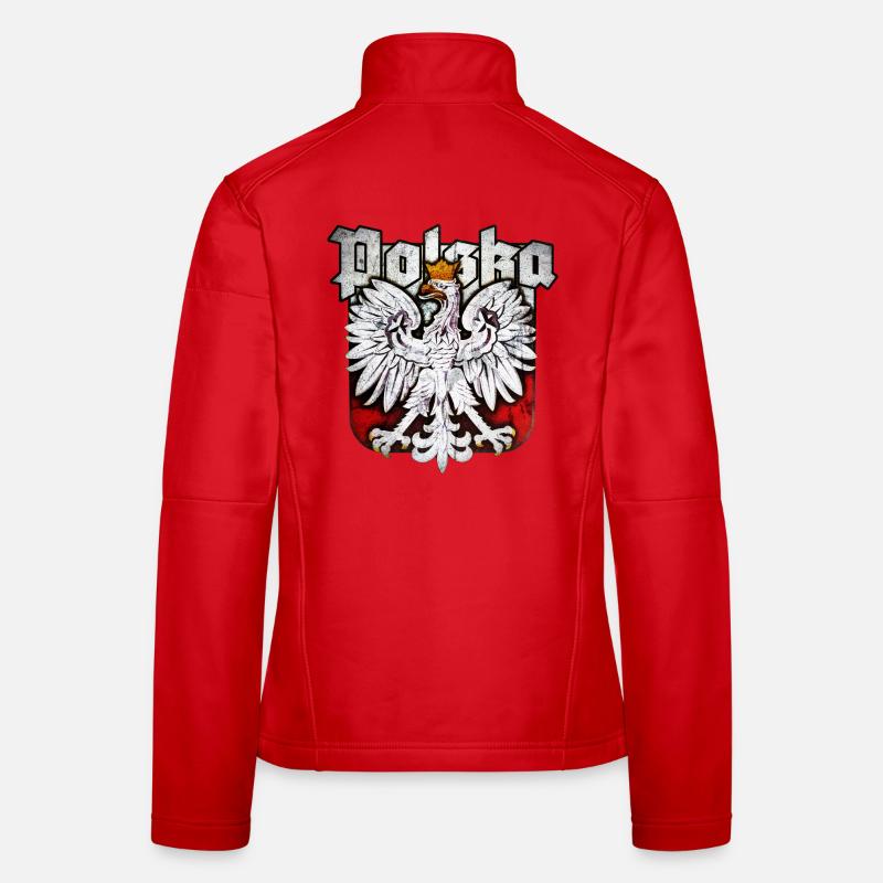 Poland - Polska - Eagle - Silver Edition Women's Softshell Jacket