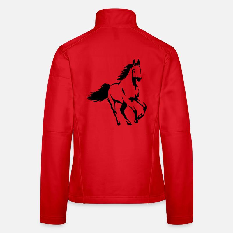 Cavallo Animale Stallone Mare Puledro Giacca softshell da donna
