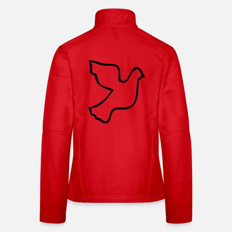 Friedenstaube Frauen Softshelljacke