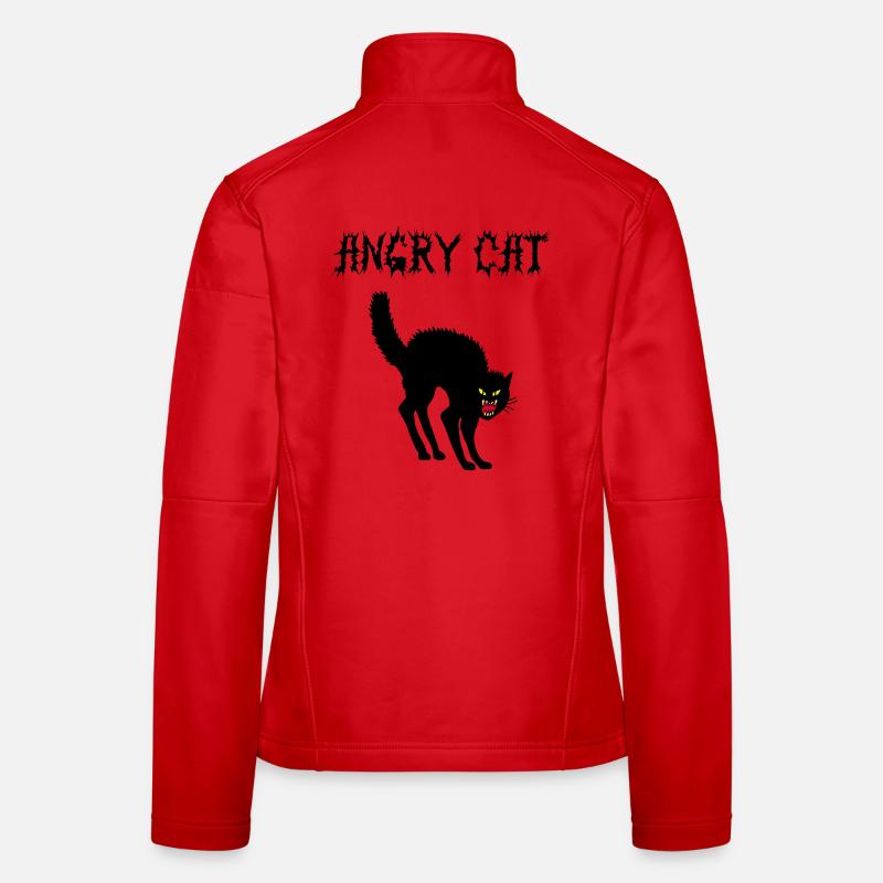Angry cat Women's Softshell Jacket
