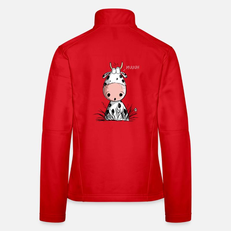 Comical Muh Cow I Beef Comic I Gift Women's Softshell Jacket