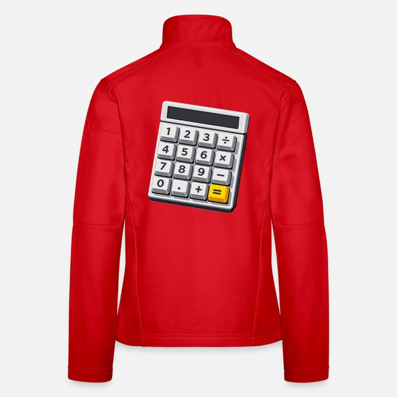 Calculatrice de costumes de carnaval Professeur de maths Veste en tissu softshell Femme