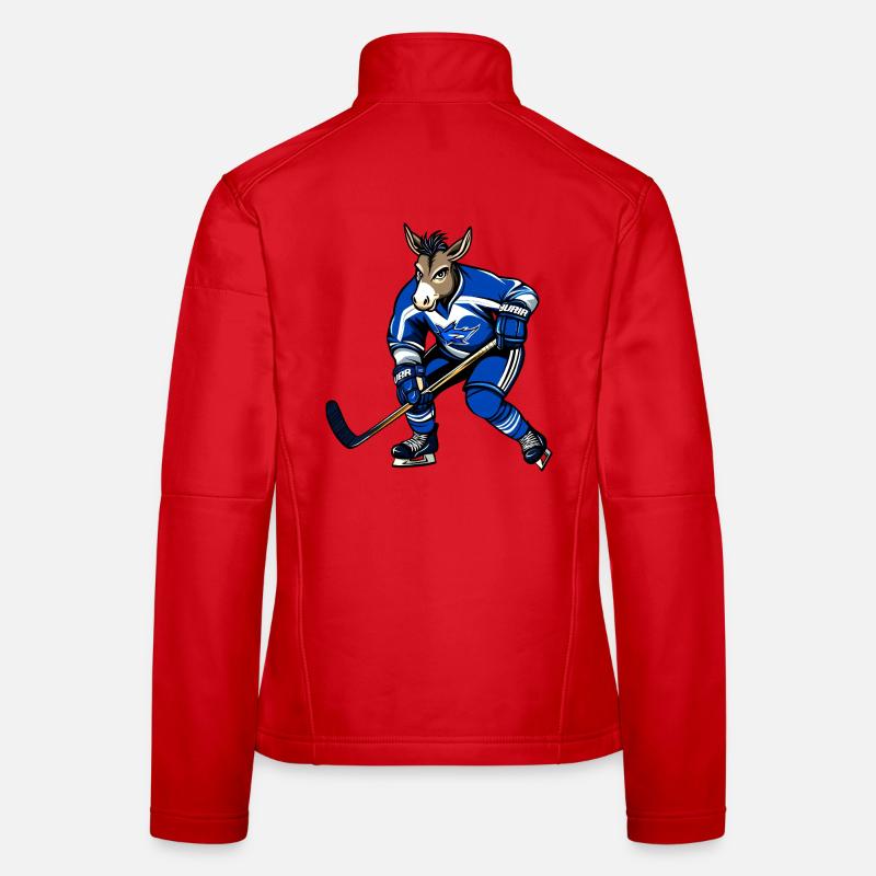 Esel Eishockeyspieler Frauen Softshelljacke