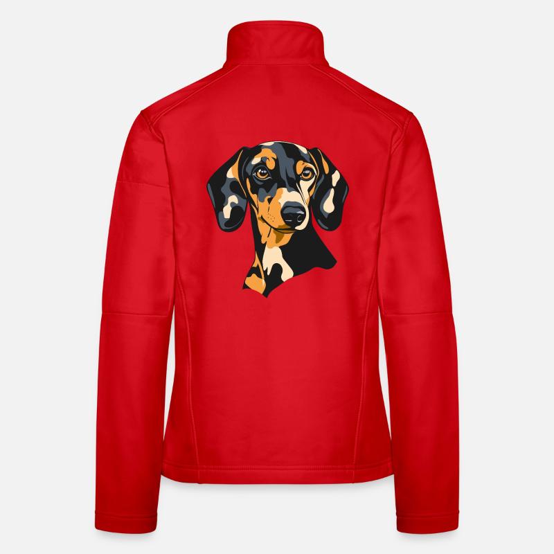 Dackel Frauen Softshelljacke
