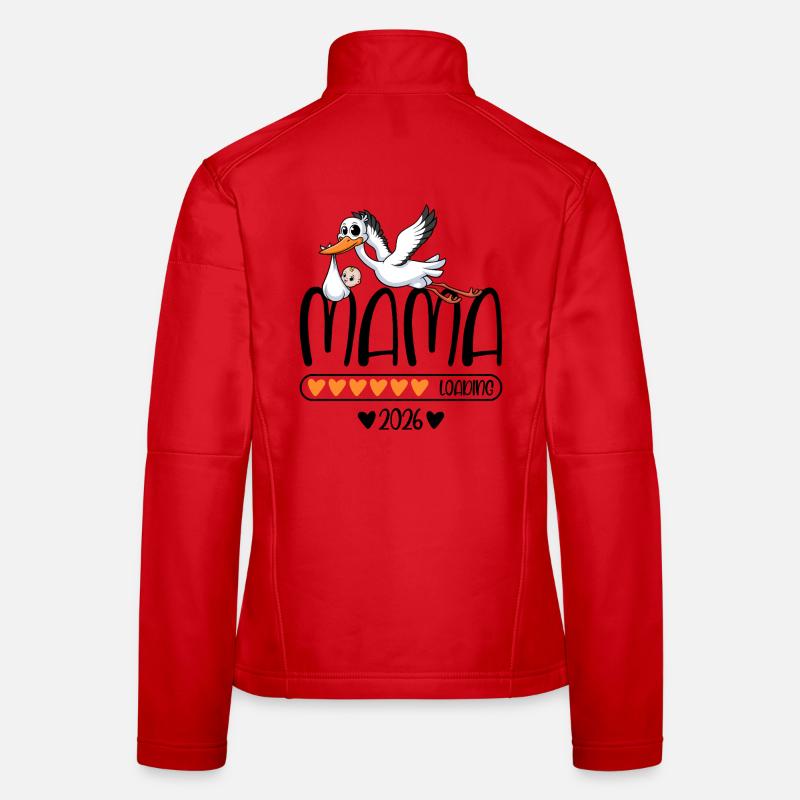 Mama 2026 loading Frauen Softshelljacke