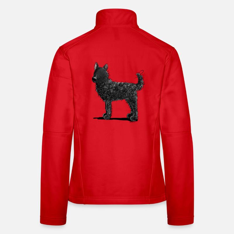 Lustiger Kroatischer Schäferhund I Comic Hund - Frauen Softshelljacke - Rot