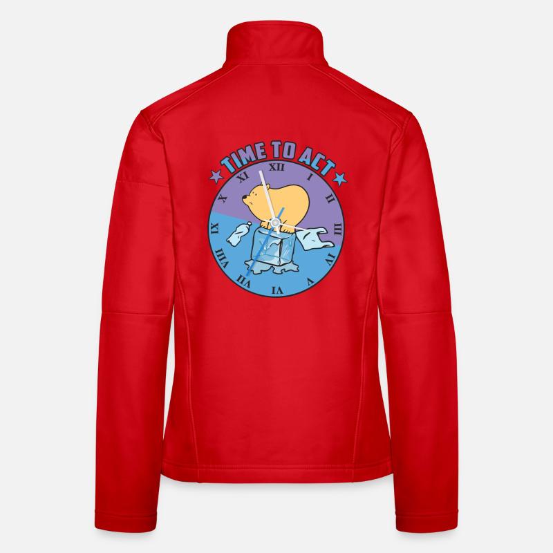 Eisbär auf eis Frauen Softshelljacke