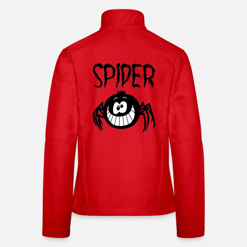Das Lächeln der schwarzen Spinne Frauen Softshelljacke