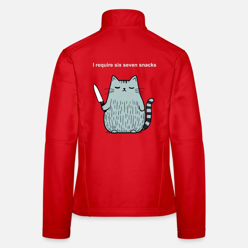 6-7 Internet Meme 6 7 Snack Katze Frauen Softshelljacke