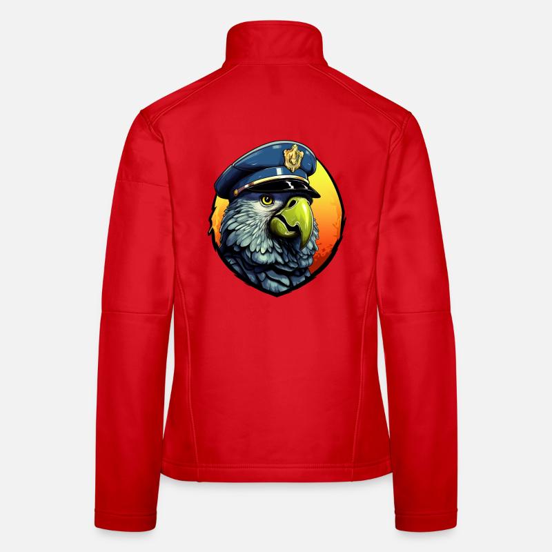 Police Parrot - Women's Softshell Jacket - red
