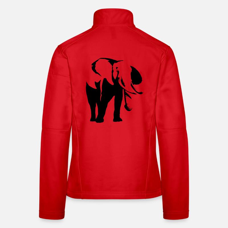 Elefant Afrika Frauen Softshelljacke