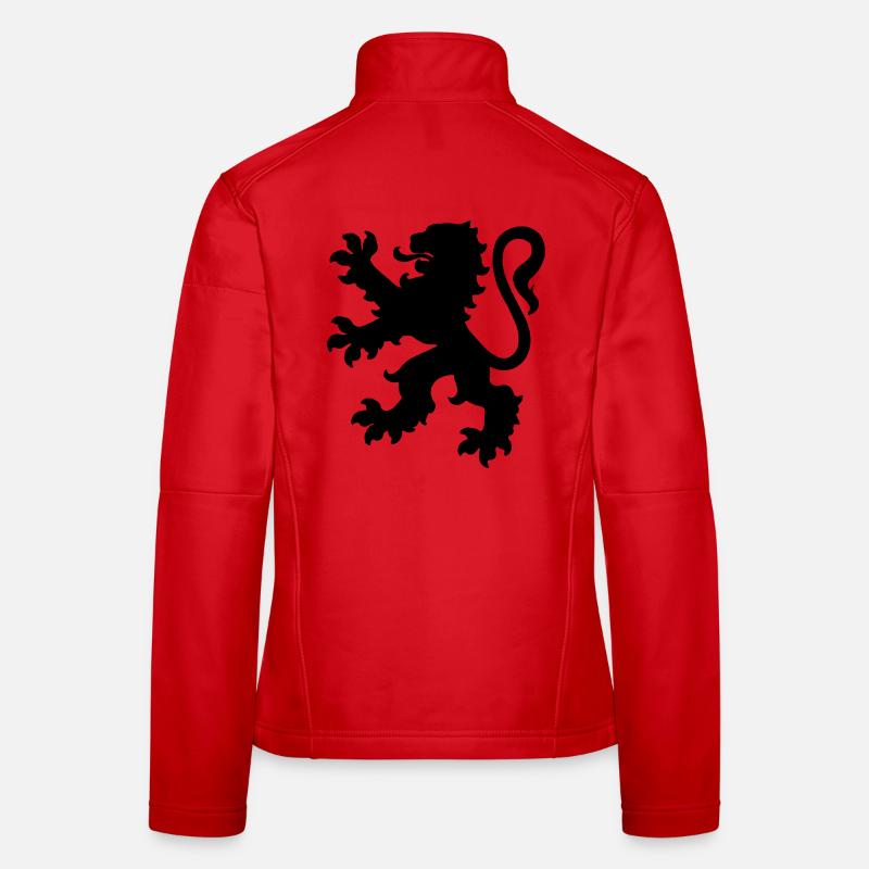 Löwe - Frauen Softshelljacke - Rot
