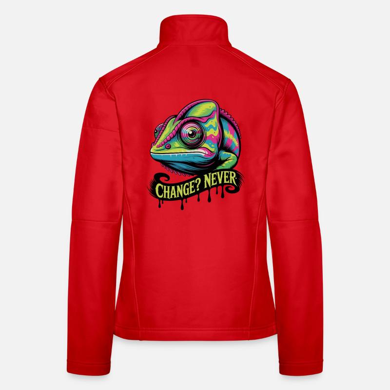 Neon Chameleon Change Never Women's Softshell Jacket