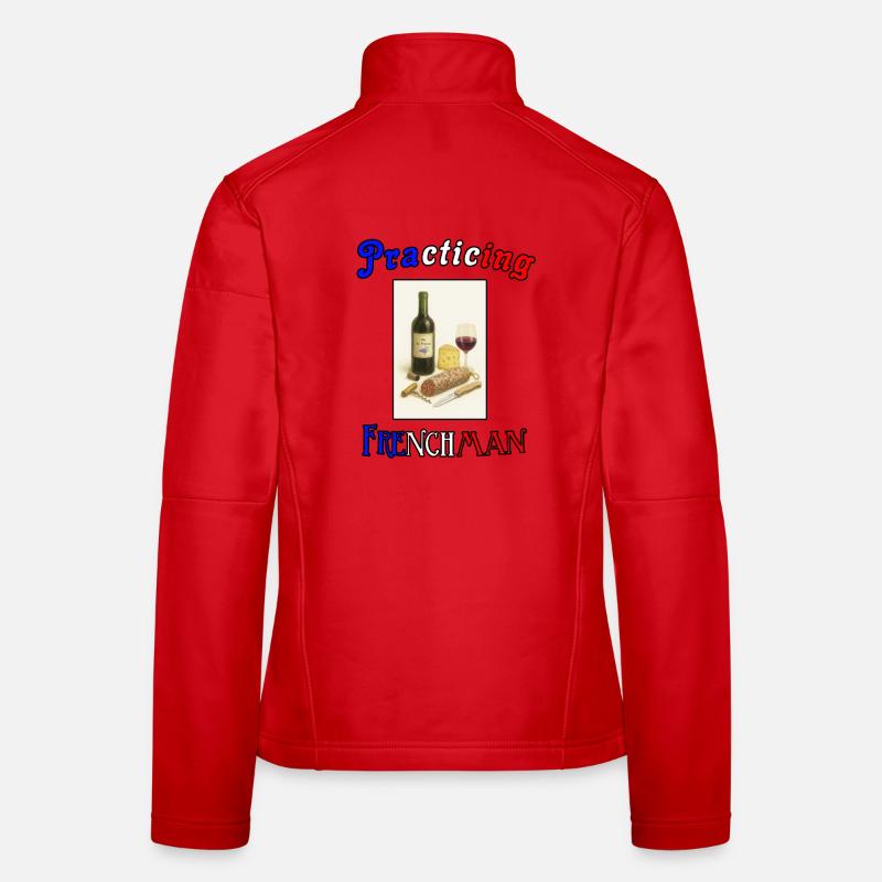 Français en exercice Veste en tissu softshell Femme