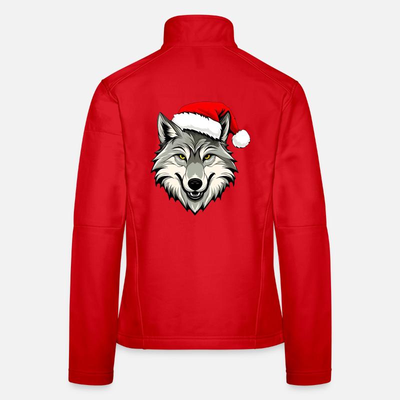 Christmas Wolf Women's Softshell Jacket
