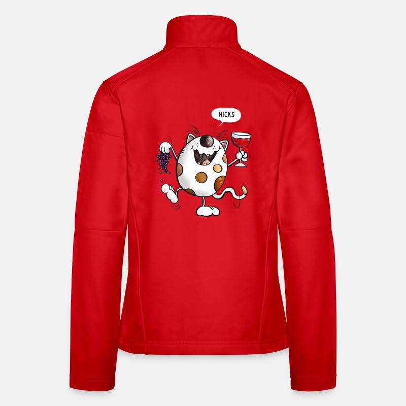 Mignon chat comique Veste en tissu softshell Femme