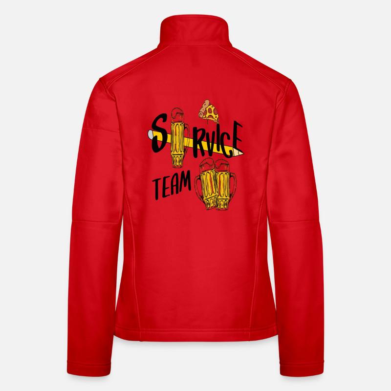 Bière de l'équipe de service Veste en tissu softshell Femme