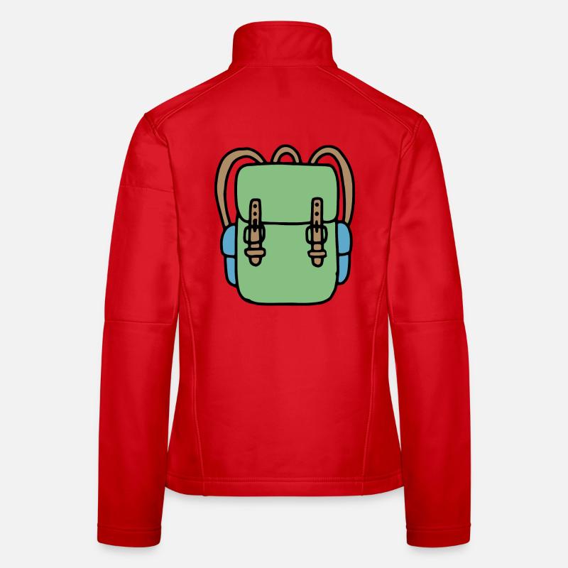 Backpack in green Women's Softshell Jacket