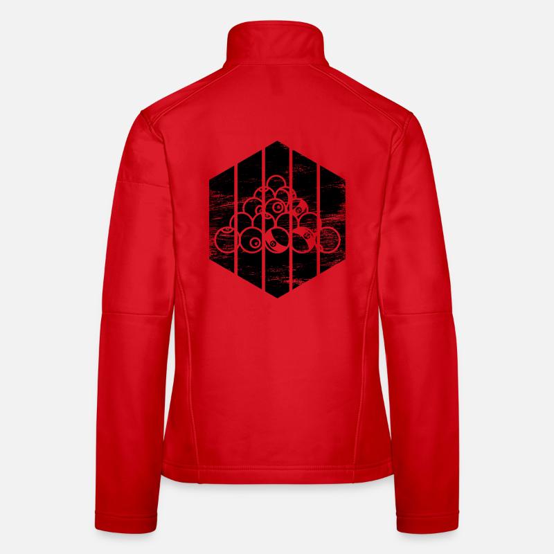 Cooles Billard Frauen Softshelljacke