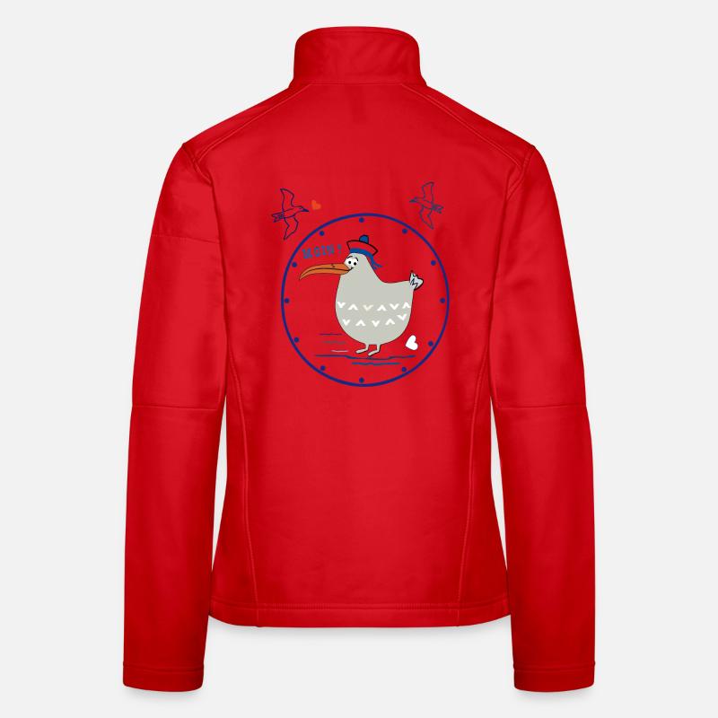 Moin, maritim, Möwe Frauen Softshelljacke