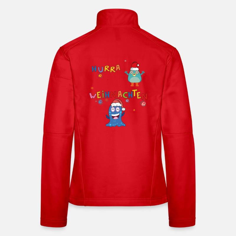 Hourra Noël Veste en tissu softshell Femme