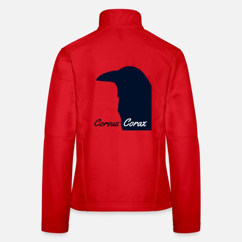 Corvus Corax - Women's Softshell Jacket - red