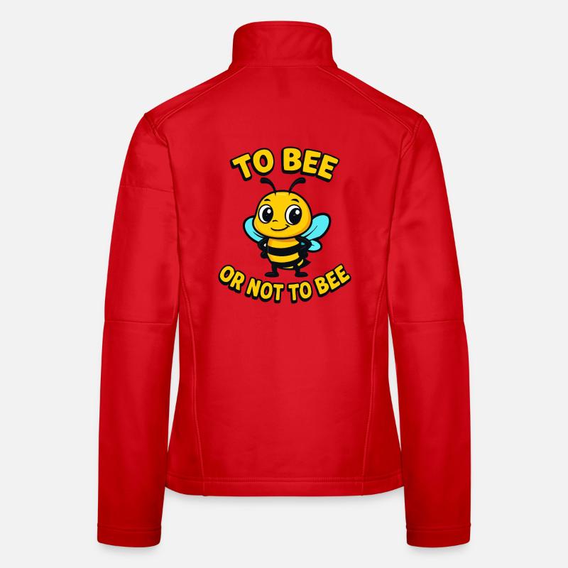 Abeille ou pas abeille Veste en tissu softshell Femme