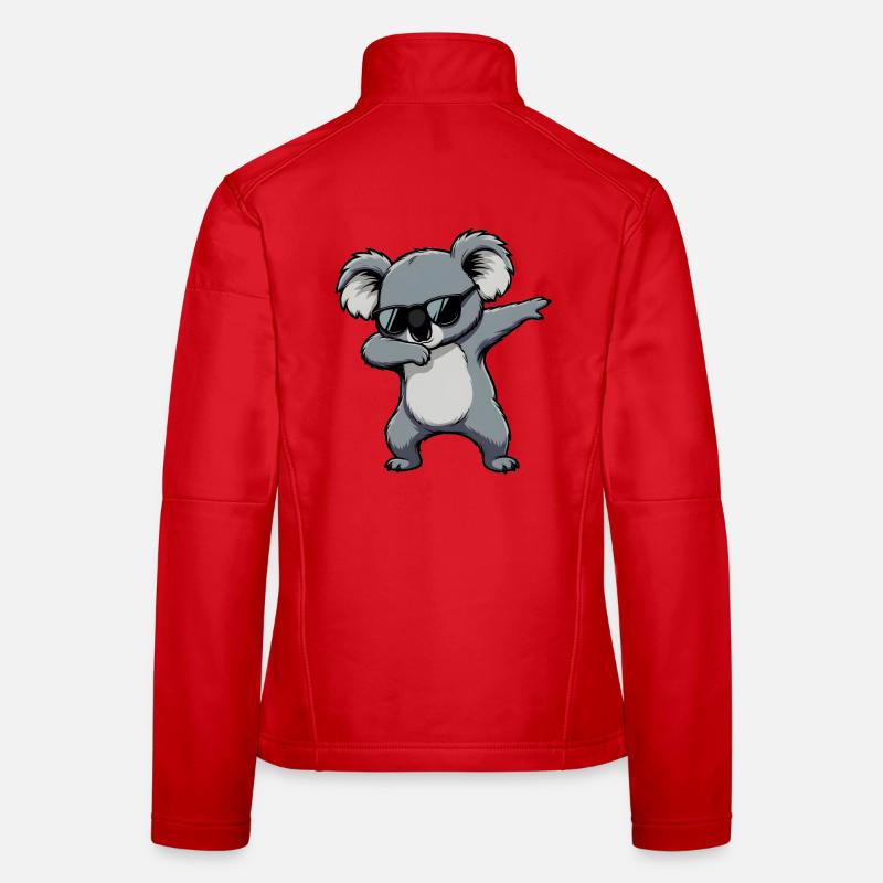 Dabbing Koala Frauen Softshelljacke