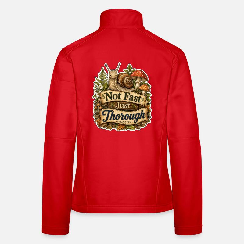 Pas rapide, juste minutieux Veste en tissu softshell Femme