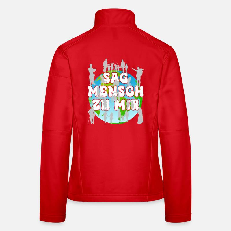 Global humanity unites community, diversity Women's Softshell Jacket
