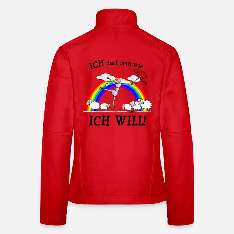 Ich darf sein wie ich will - anders Frauen Softshelljacke