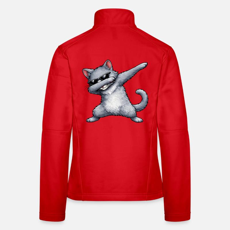 Dabbing Russian Blue Women's Softshell Jacket