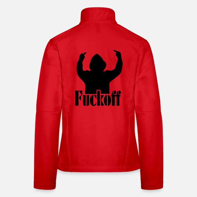 Fuck Off – Statement im Schatten Frauen Softshelljacke