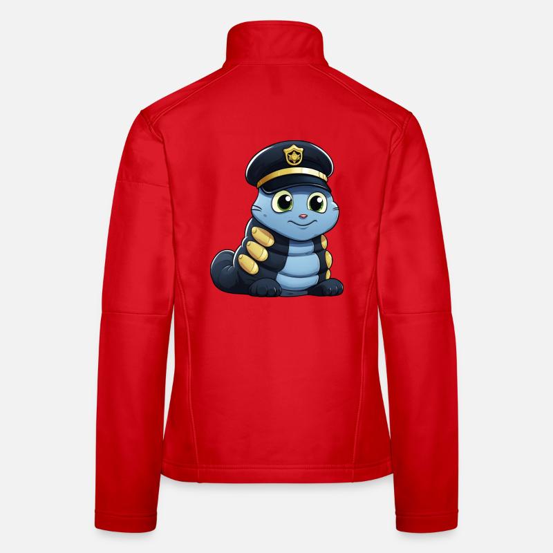 Polizei Raupe Frauen Softshelljacke