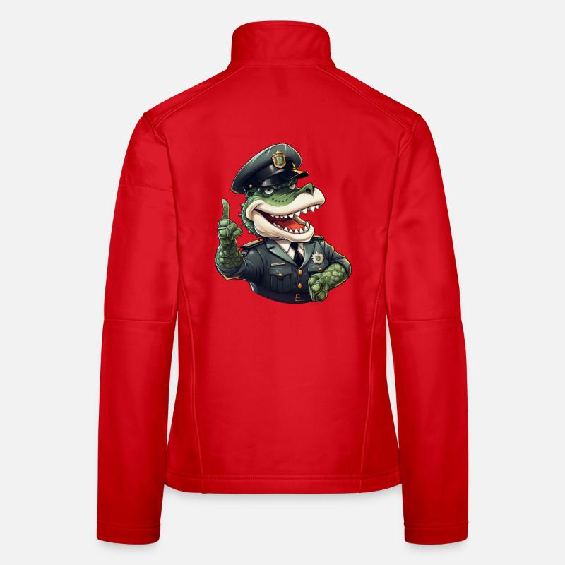 Crocodile Policeman Women's Softshell Jacket