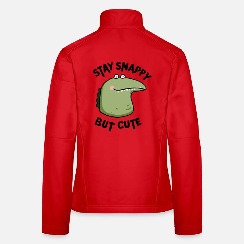 Snappy but cute - Frauen Softshelljacke - Rot