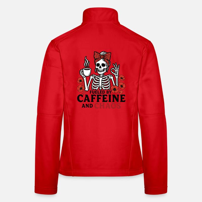 Mutter Koffein Mutter Skelett Kaffee Frauen Softshelljacke