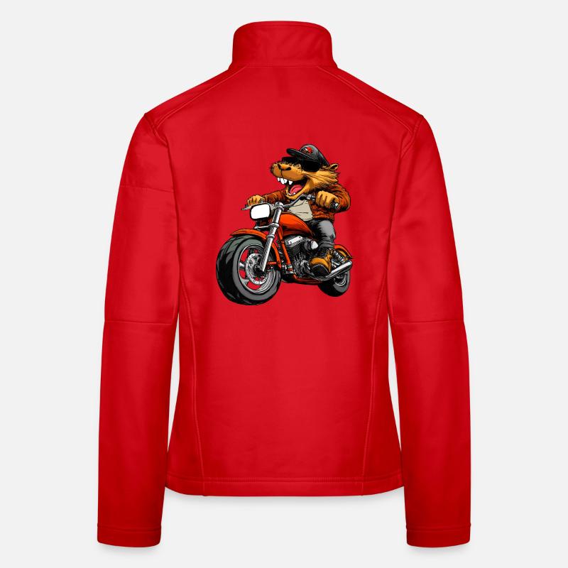 Motorradfahrer Biber Frauen Softshelljacke