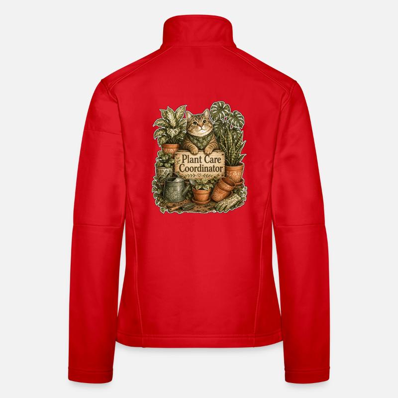 Plant Care Coordinator Katze Frauen Softshelljacke