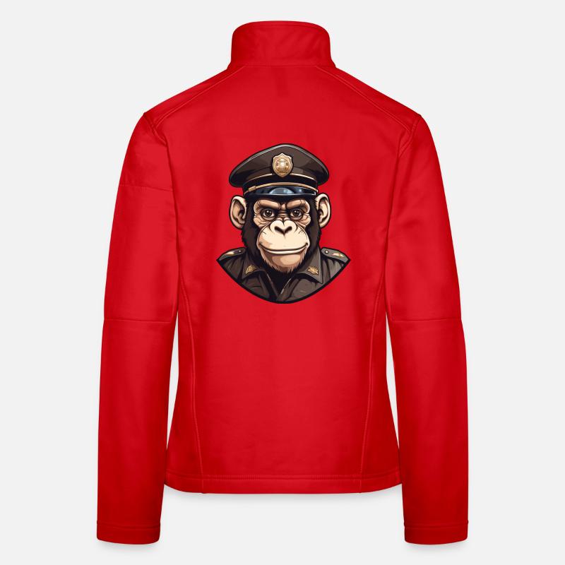 Polizei Schimpanse Frauen Softshelljacke